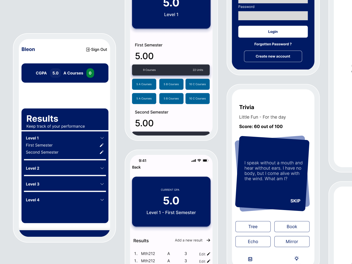 MyCGPA — app screen