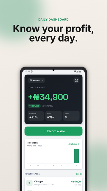 MySales — app screen